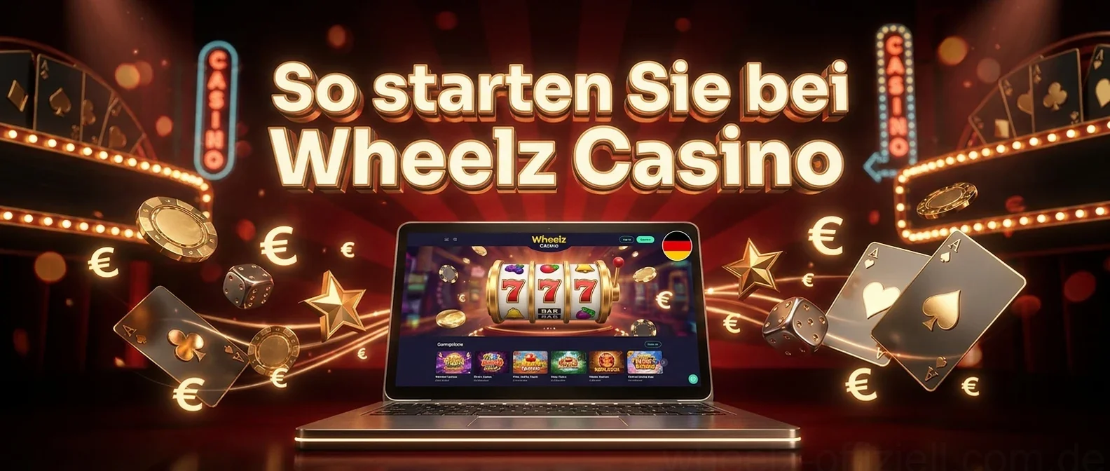 So starten Sie bei Wheelz Casino